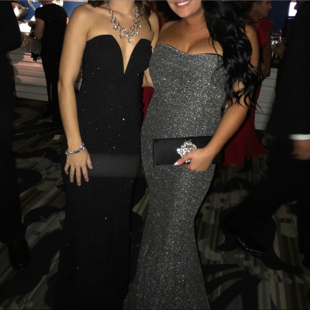 Silver Gown (WORN ONCE)